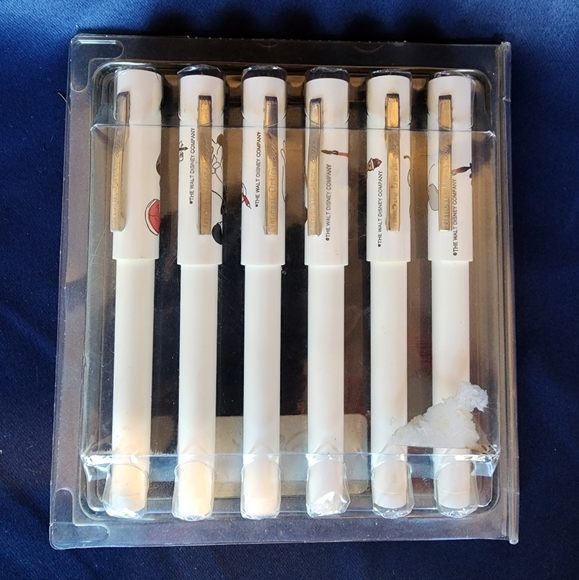 Vintage 1995 Disney "Mickey Through The Years" 6 Piece Pen Set - Picture 2 of 2